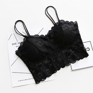 Canottiere da donna Sexy gilet imbottito da donna canottiere per Fitness intimo in pizzo - Product Image 3