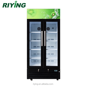 Enfriador de Bebidas Pepsi de Doble Puerta con 2 Puertas de Vidrio y Capacidad de 488 Litros con Ruedas - Product Image 1