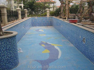 Commercio all'ingrosso di fabbrica di high-end materiale chiaro <span class=keywords><strong>piastrelle</strong></span> di vetro bule di colore mosaico di vetro <span class=keywords><strong>piastrelle</strong></span> piscina per il nuoto piscina - Product Image 5
