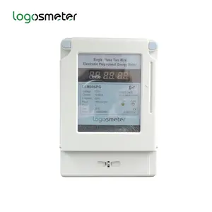 Eenfase Vooruitbetaling Energiemeter Toetsenbord Ic Card Programmeur Plc Prepaid Elektrische Meter LEM096PG