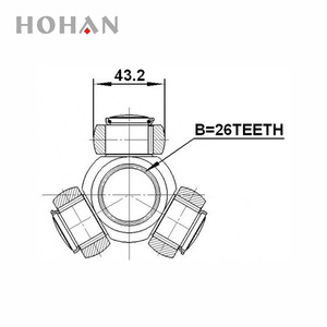 Rodamiento de Trípode en Sistemas de Transmisión Automática, Ejes de Transmisión, Junta Homocinética Interna para BMW 31607503537 - Product Image 2