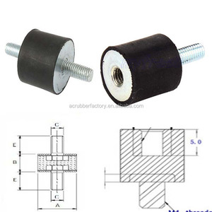 Hazır özel kalıplı M3 M4 M5 silikon EPDM endüstriyel amortisör kauçuk egzoz titreşim damperi mühür conta kauçuk - Product Image 5