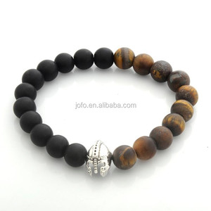 Unisexe Femmes Hommes Bracelets Jaune Picasso Haltère Charmes Bracelet Pierre Naturelle Bijoux - Product Image 3