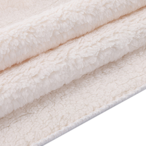 50x60 personalizado Beige forrado blanco Micro Mink Sherpa sublimación Manta polar tiro no impreso 2 capas mantas en blanco fábrica - Product Image 3