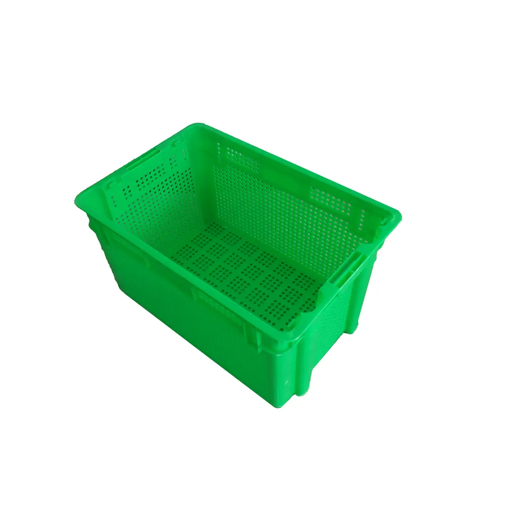 Food Grade Pertanian Vented Sayuran Buah Plastik Tote Tray