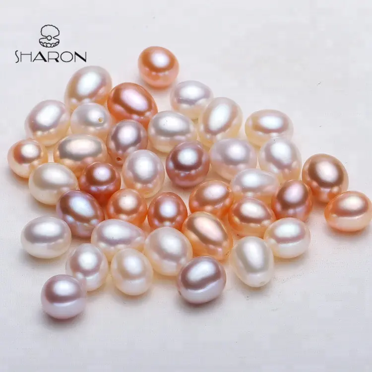 Wholesale 6-7mm AAA Top Quality Luster Drop Natural Freshwater One Hole Rice Shape Real Loose Pearl Beads