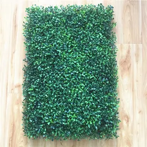 V-3122高品质绿色植物墙板塑料人造草墙用于室外墙面装饰