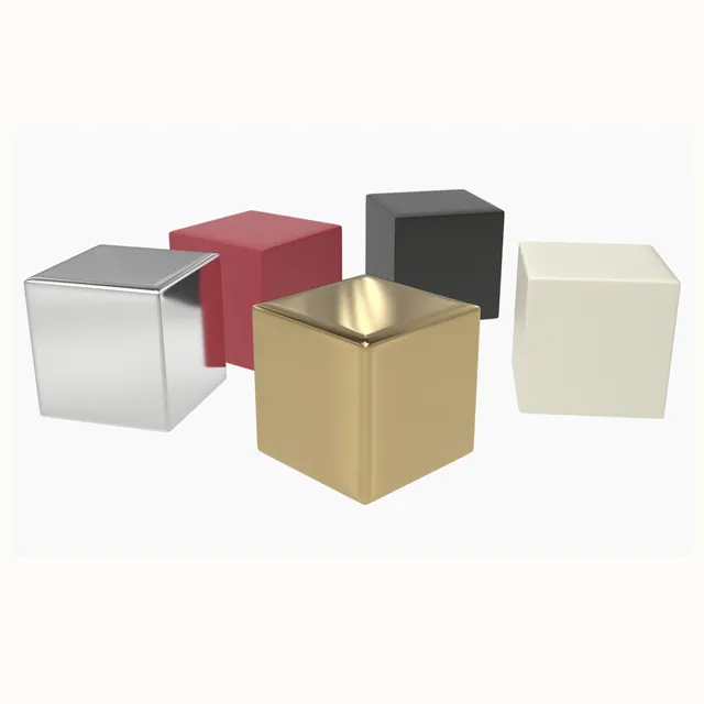 Various color cube ottoman stool