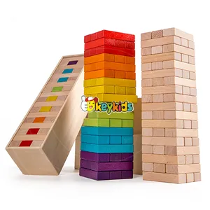 Vendita calda bambini all'aperto gioco di legno gigante blocchi intellettuale bambini di legno blocchi di accatastamento per la vendita W13D143