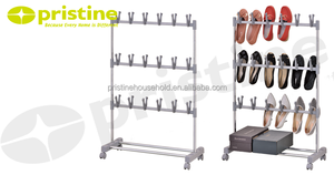 MIT DIY Housewares OEM Home <b>Storage</b> Furniture Modern Portable Metal <b>Shoe</b> Rack for <b>Entryway</b> Wholesale From Taiwan - Product Image 5