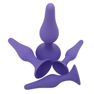 フルシリコンバットプラグ大人の大人のおもちゃ女性のアナルセックスプラグ - Product Image 5