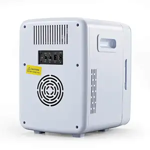 Оптовая Продажа Портативный AQ-10L-C холодильник для макияжа DC12V AC маленький холодильник на заказ стеклянная дверь 10L отель Косметика мини холодильник