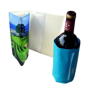 1.5l wine gel wine bottle cooler gel cooler wrap 1.5l wine thermal digital silkscreen heat transfer need cooler plastic bag