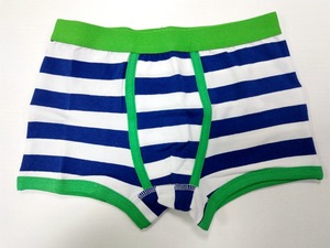 100% Cotton 3-Pack Kid <strong>Boys</strong> <strong>Model</strong> <strong>Underwear</strong> Exposed-Waistband Boxers Stripes Boxer Shorts <strong>Underwear</strong> - Product Image 2