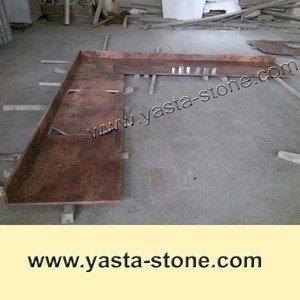 Nhà Bếp Đá Đỏ Juparana Bordeaux Đỉnh Đảo Đá Hoa Cương - Product Image 3