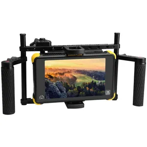 E-IMAGE Q100 Miễn Phí Kết Hợp CNC Nhôm Giám Đốc Video Camera Monitor Cage Với Điều Chỉnh Gắn Tấm