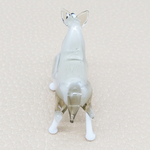 가정 장식을위한 무라노 램프 작업 유리 공예 허스키 개 동물 입상 - Product Image 4