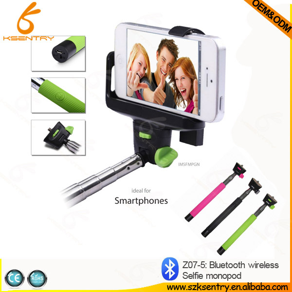 новый дизайн handheldbluetooth монопод, selfie монопод беспроводной монопод, беспроводная монопод с затвора