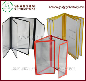 Trong Suốt 6 Trang <span class=keywords><strong>PVC</strong></span> Nhà Hàng Bìa <span class=keywords><strong>Menu</strong></span> Chủ - Product Image 3