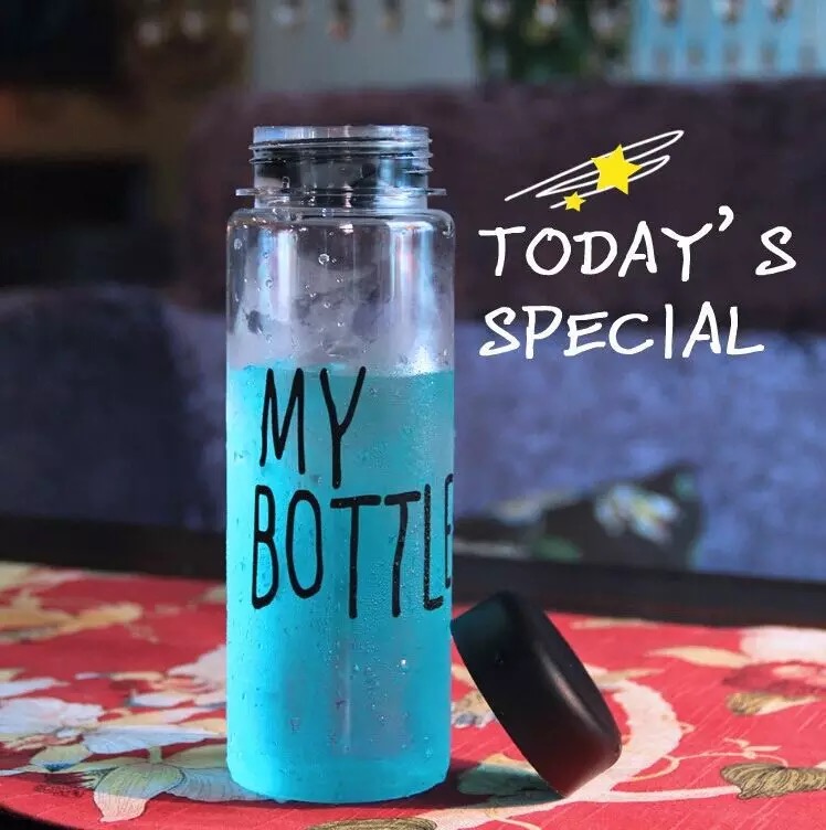 16oz Korea style my bottle glass lemonade promotional cup Glass Drinking Water Bottle