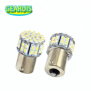 Auto LED S25 1156 BA15S BAU15S 50 smd 1206 3020 LED 50SMD LED P21W voor knipperlichten/reverse lights Wit Rood DC 12 V