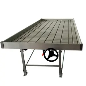 Hydroponic ebb and flow table rolling bench grow table ebb and flow hydroponic system