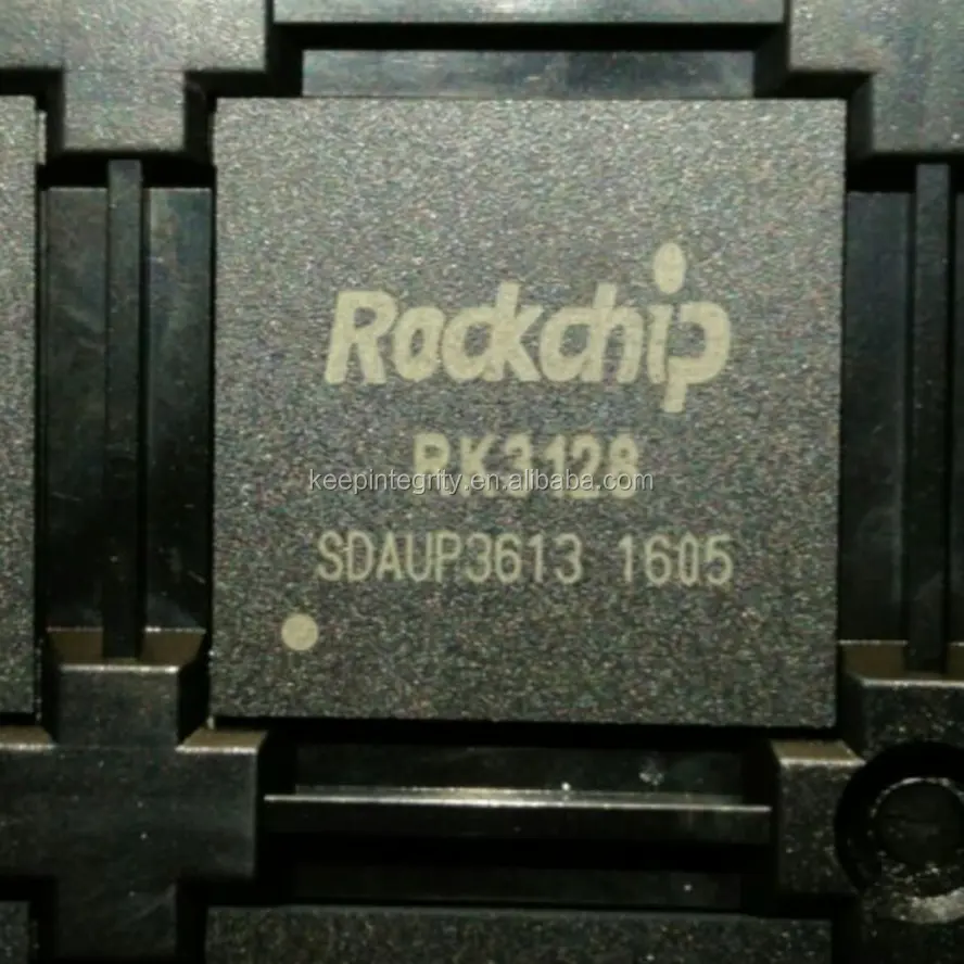 Boîtier de décodeur de carte mère RK3128, avec puce de commande principale plate