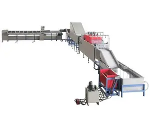 फल और सब्जी प्रसंस्करण उत्पादन लाइन के लिए फल और सब्जियों धोने वैक्सिंग सुखाने ग्रेडिंग मशीन