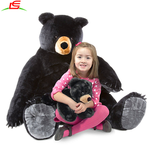 Géant Noir Ours et Bébé Cub Réaliste Animaux En Peluche Ours En Peluche Animaux Jouets - Product Image 3