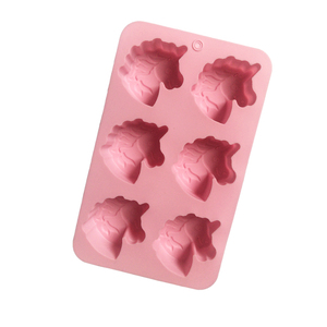 <span class=keywords><strong>Moule</strong></span> en silicone 3D à 6 cavités en forme d'unicorn pour la fabrication de savon, bougies, résine et outils de pâtisserie, sans BPA - Product Image 4