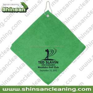 Super golf toallas de microfibra con ojal y gancho/bordadoras de golf toalla - Product Image 4