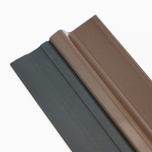 Joint <span class=keywords><strong>de</strong></span> <span class=keywords><strong>porte</strong></span> en aluminium avec <span class=keywords><strong>brosse</strong></span> en PP, bande d'étanchéité en caoutchouc PVC, balais pour <span class=keywords><strong>porte</strong></span> en bois, fixation par vis - Product Image 5