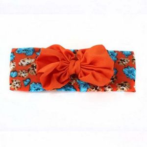 Bebé naranja Boho headwrap con desordenado arco superior nudo turbante pañuelo cabeza envoltura para bebé regalo de cumpleaños - Product Image 3