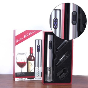 Kit de accesorios para vino SUNWAY 2019, abridor de botellas de vino eléctrico promocional, juego de regalo con logotipo de tapón vertedor - Product Image 4