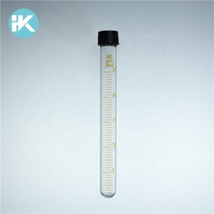 Huke su misura Borosilicato 10ml Laureato Provette di Vetro con Tappi coperchio - Product Image 5