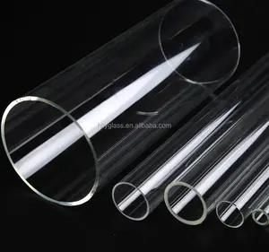 Tube en verre borosilicate de grande qualité, 50 pièces, tube en verre borosilicate de chine