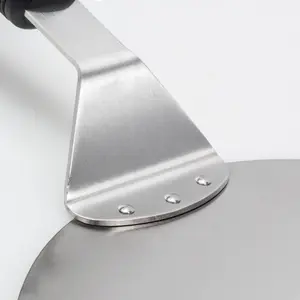 10" High Quality Stainless Steel Cake Lifter Pizza Shovel With Plastic Handle Customized Pizza Tool Pizza Peel