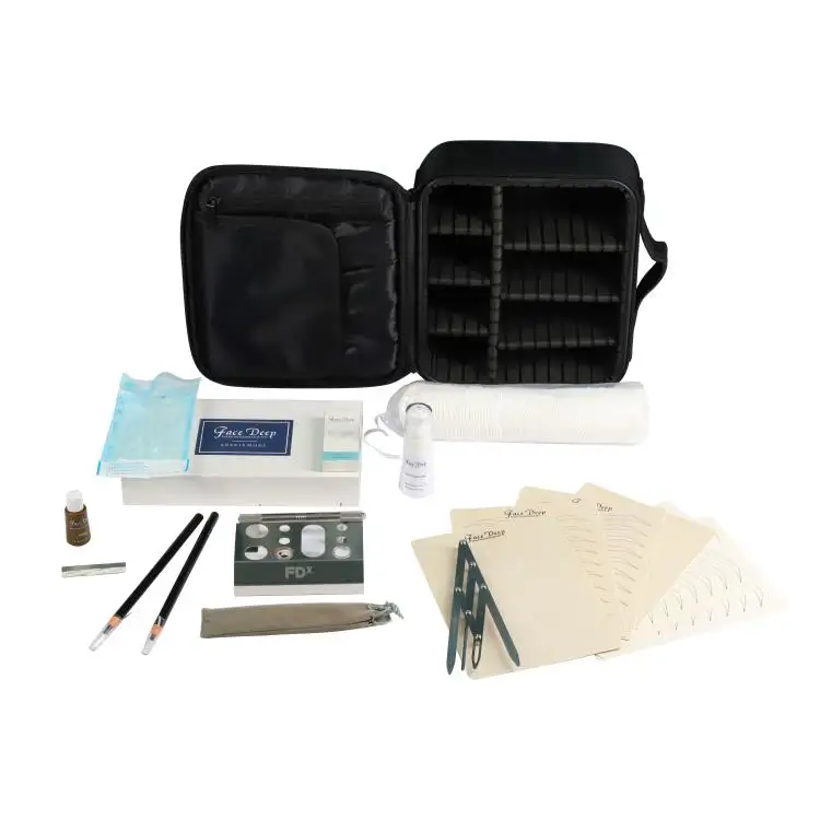 Private Label Permanente Make-Up En Microblading Set Microblading Studentr Kit Beauty Academy Training Tattoo Ki