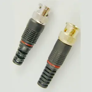 rg59 rg6 bnc male female plug connector with plastic cap for cable