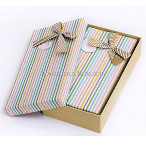 Bonito Color <span class=keywords><strong>3</strong></span> unids rayas <span class=keywords><strong>juego</strong></span> de papel cajas de regalo del caramelo - Product Image 6