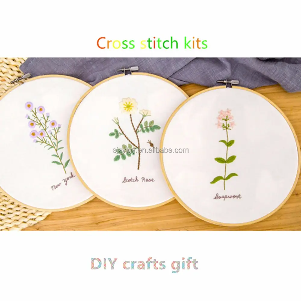 High quality Custom Pattern Fabric Cross Stitch Sets all kinds of Cross Stitch Kits Suppliers