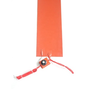 12v 24v 120v 220v 200 gradi industriale flessibile in gomma siliconica cuscinetto riscaldante con termostato - Product Image 2