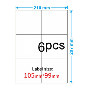 <span class=keywords><strong>A4</strong></span> <span class=keywords><strong>etichette</strong></span> di Indirizzo fogli da 4 <span class=keywords><strong>etichette</strong></span> per foglio - Product Image 2