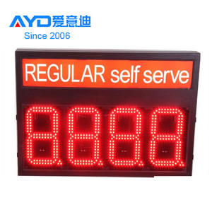 Hotcake 16inch 7 đoạn <span class=keywords><strong>LED</strong></span> hiển thị điện tử thẻ tín dụng thường xuyên không dây Wifi trạm xăng giá <span class=keywords><strong>LED</strong></span> Đồng Hồ thời gian dẫn đăng ký - Product Image 4