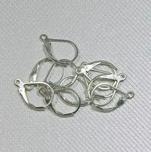 jf9217 sterling zilveren franse hendel terug Leverback oorhaakjes slangetje, clip oorbel bevindingen