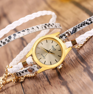 Orologio da Polso Dorato per Donna, Casual, con Bracciale, Quadrante Rotondo con Cristalli, Orologio di Lusso - Product Image 3