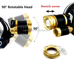4 Modes <strong>XML</strong> <strong>3</strong>*<strong>T6</strong> LED Headlight USB Rechargeable Flashlight Waterproof IPX5 Zoomable Led Headlamp - Product Image 5
