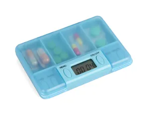 Caja de píldoras con alarma portátil, temporizador, recordatorio electrónico, Kit Digital, caja de píldoras médica multifunción