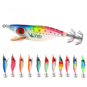 Atraente luminosa de madeira embutida, camarão <span class=keywords><strong>yamashita</strong></span>, lula, gancho de explosão, isca de pesca para lula japonesa - Product Image 1
