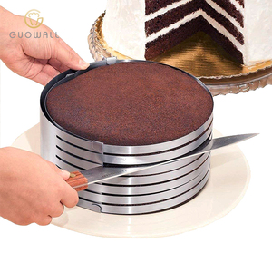 16-20cm Adjustable Stainless Steel Mousse Mould Layer <strong>Cake</strong> Slicer <strong>Kit</strong> - Product Image 3